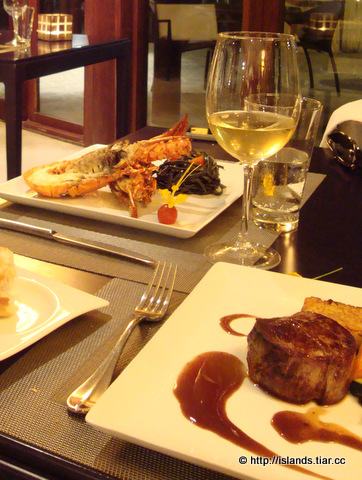 ボラボラ島のレストラン